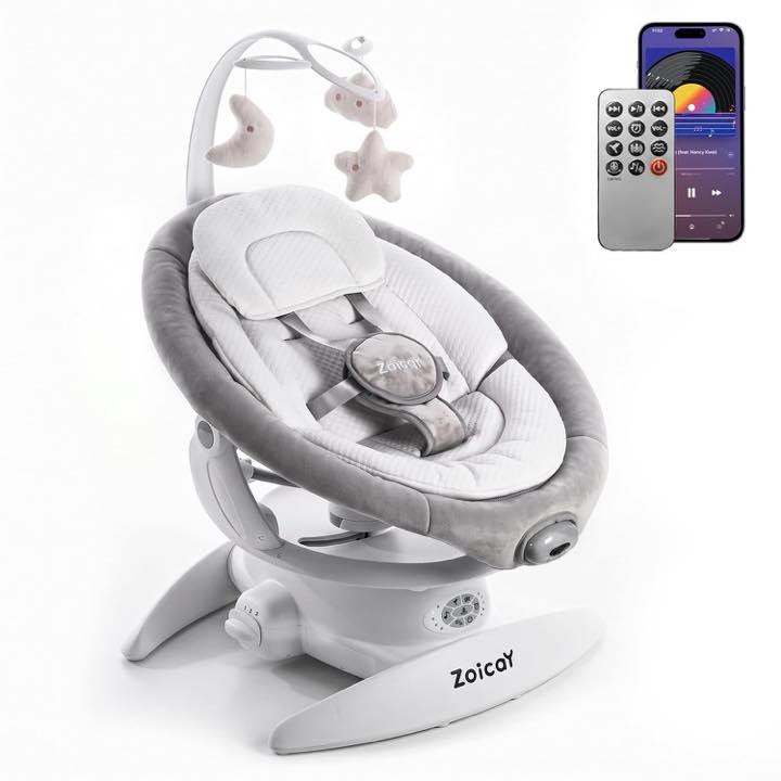 Zoicay elektrische Babywippe 3-in-1, weiß