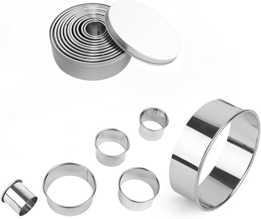 11 runde Ausstecher 2,5–9,4 cm