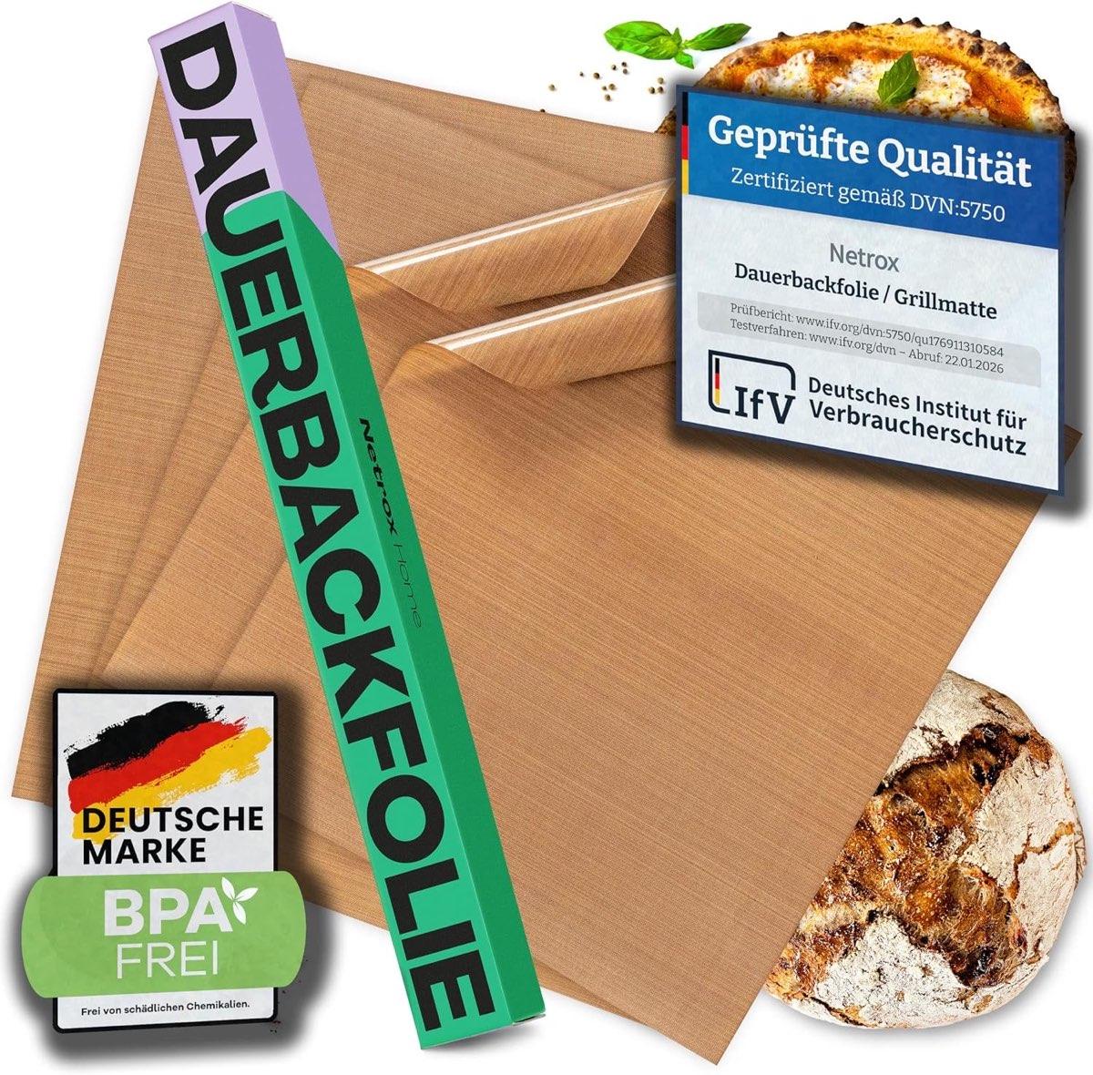 Netrox Dauerbackfolie 4er 42×36 cm