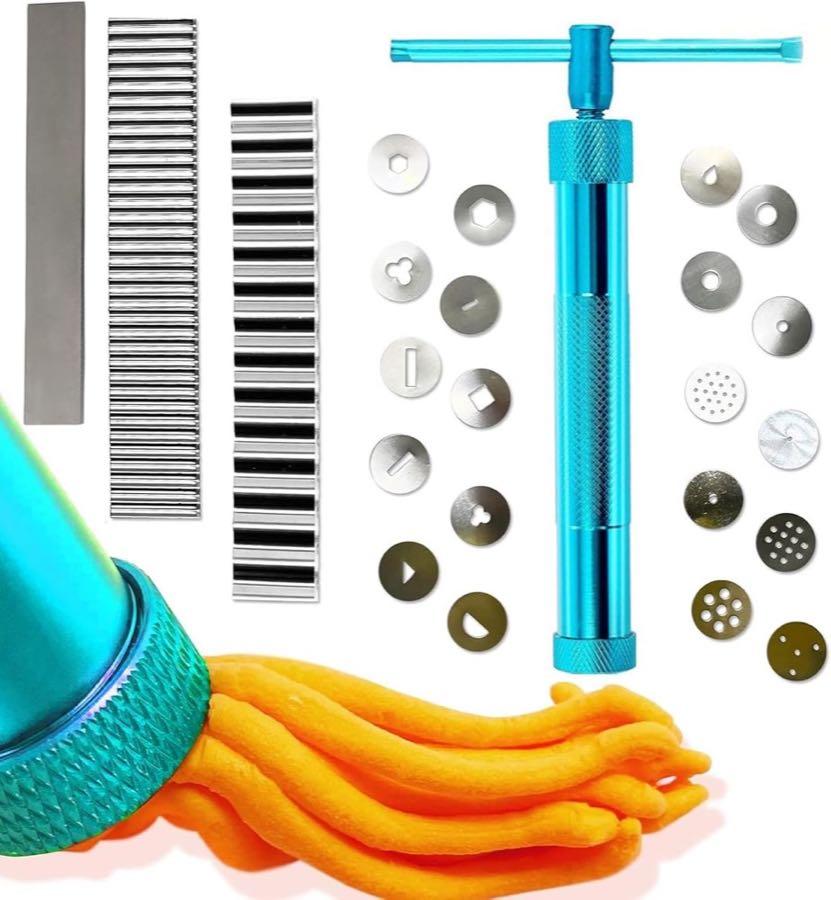 Fondant-Presse 20 Formen plus Klingen, Blau