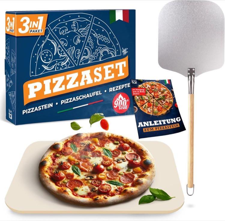 Blumtal Pizzastein-Set mit Schieber