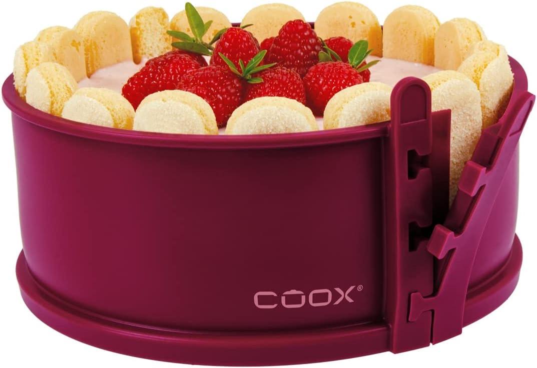 coox Springform mit Glasboden 18 cm Dunkelrot