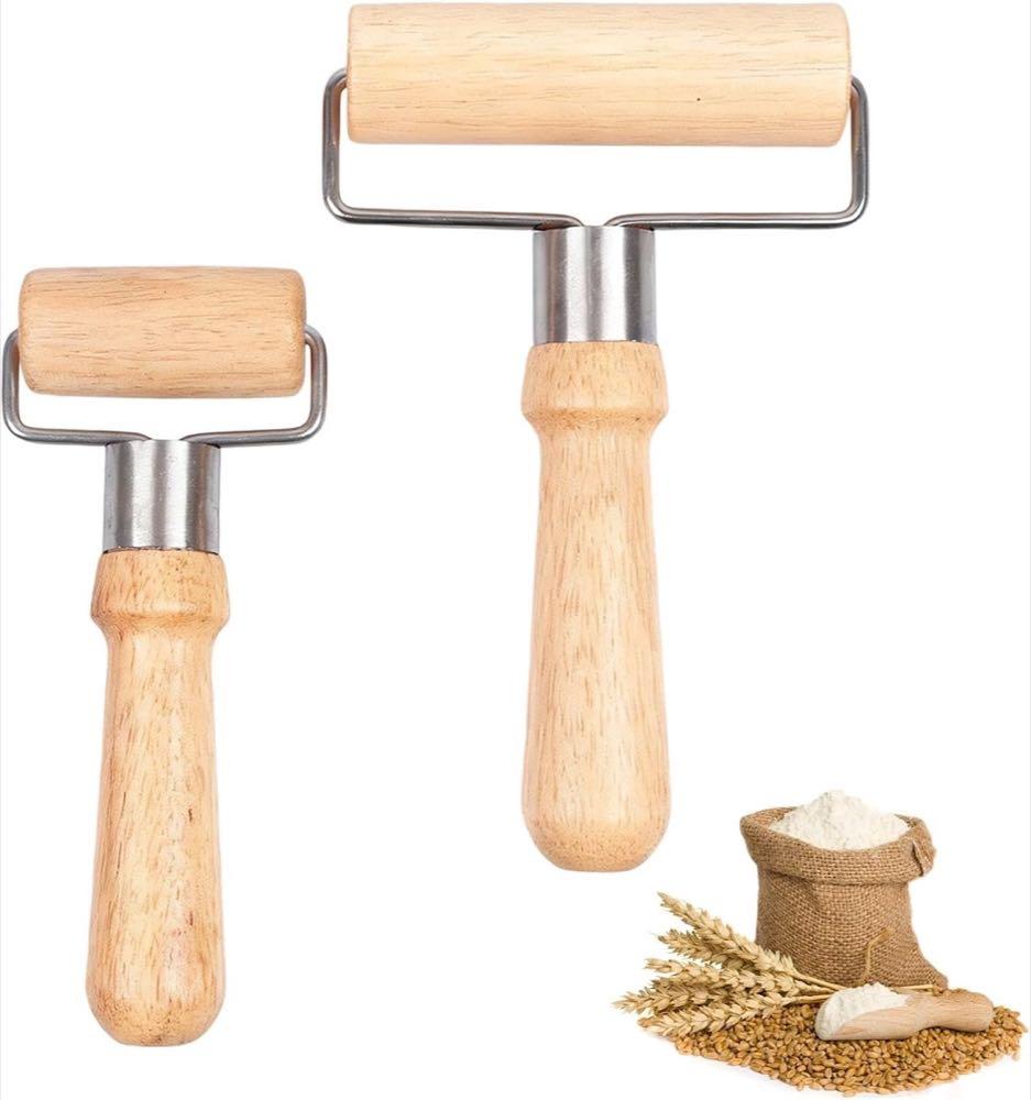 ZY-otu Holz-Teigroller 2er