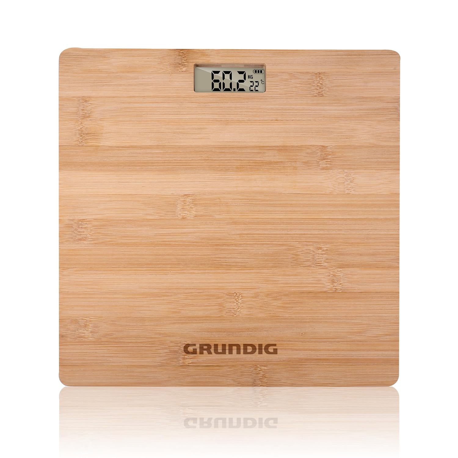 Grundig Personenwaage aus Bambus