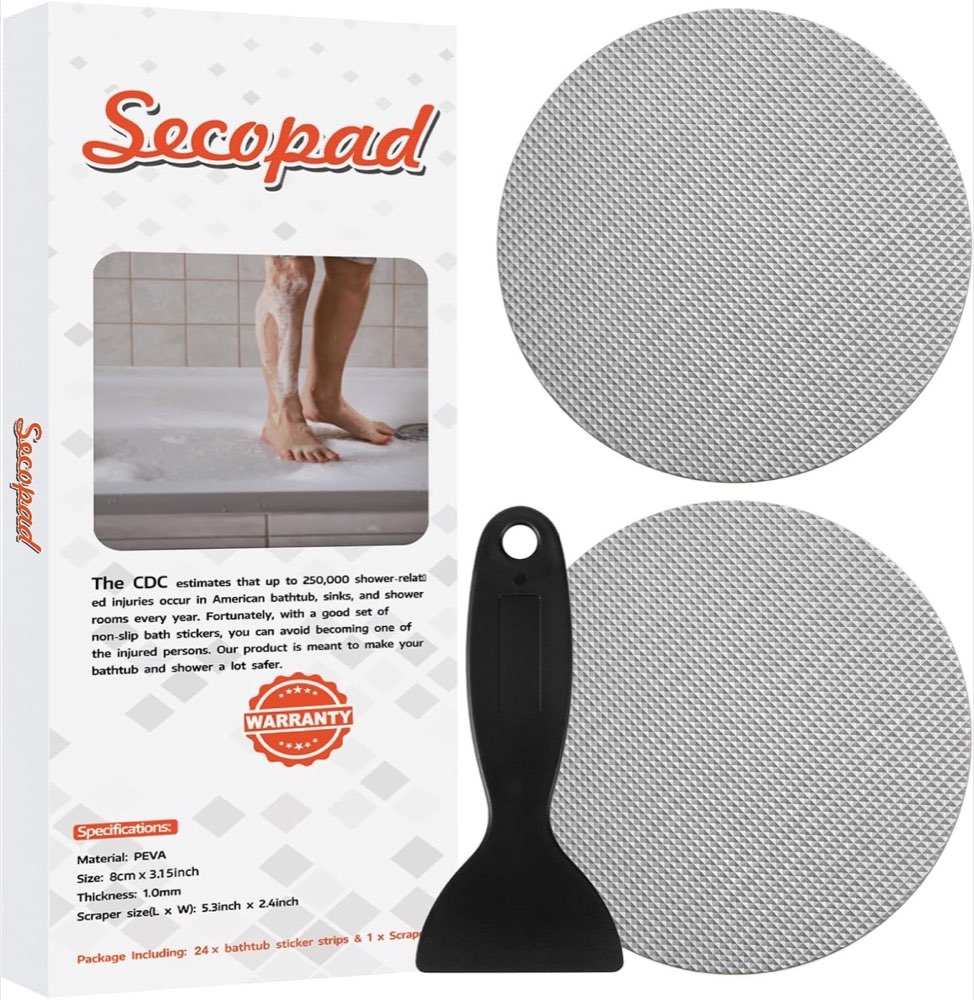 Secopad Secopad 24 runde Anti-Rutsch-Aufkleber, grau