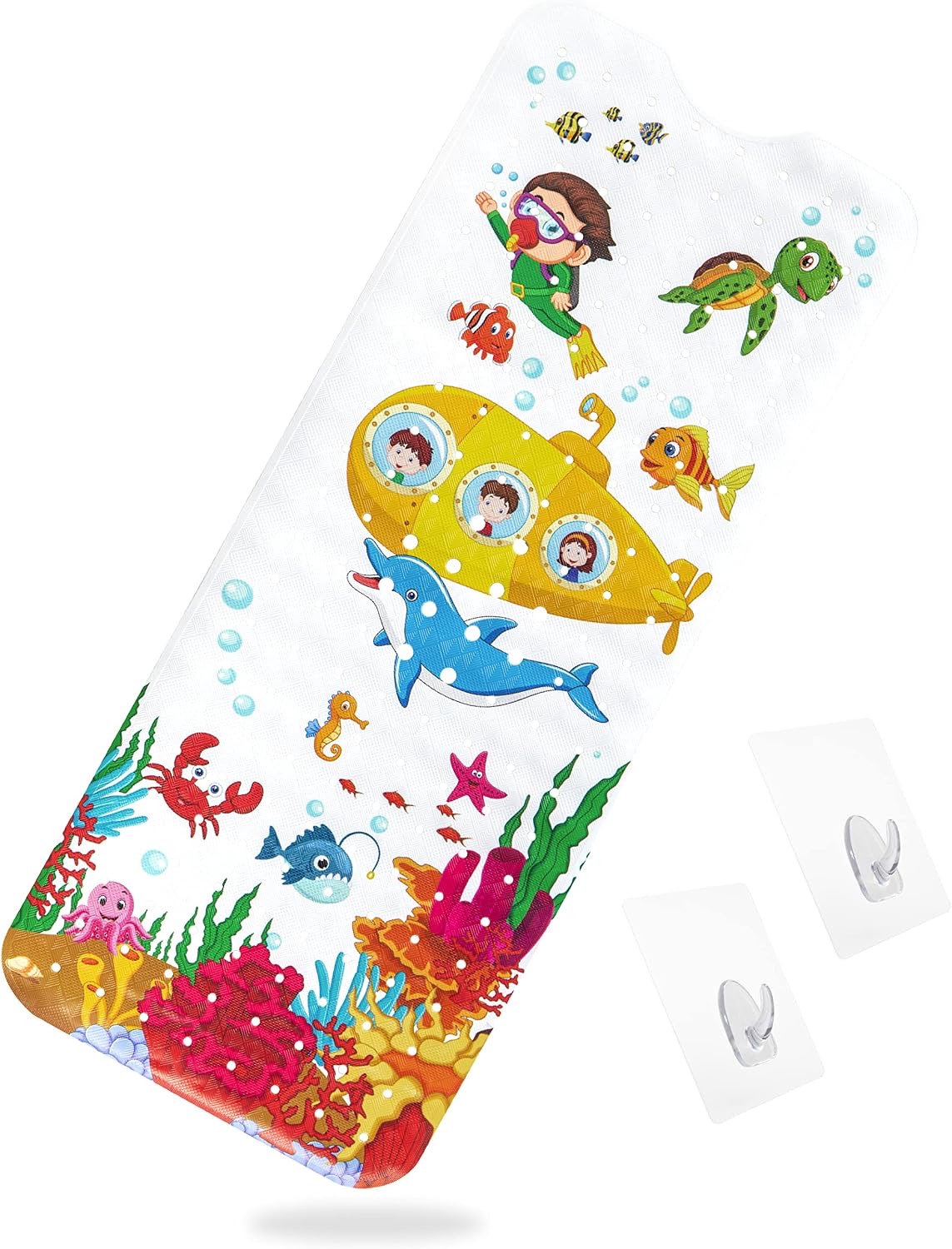 Akriva Kinder-Badewannenmatte, U-Boot, 100 × 40 cm