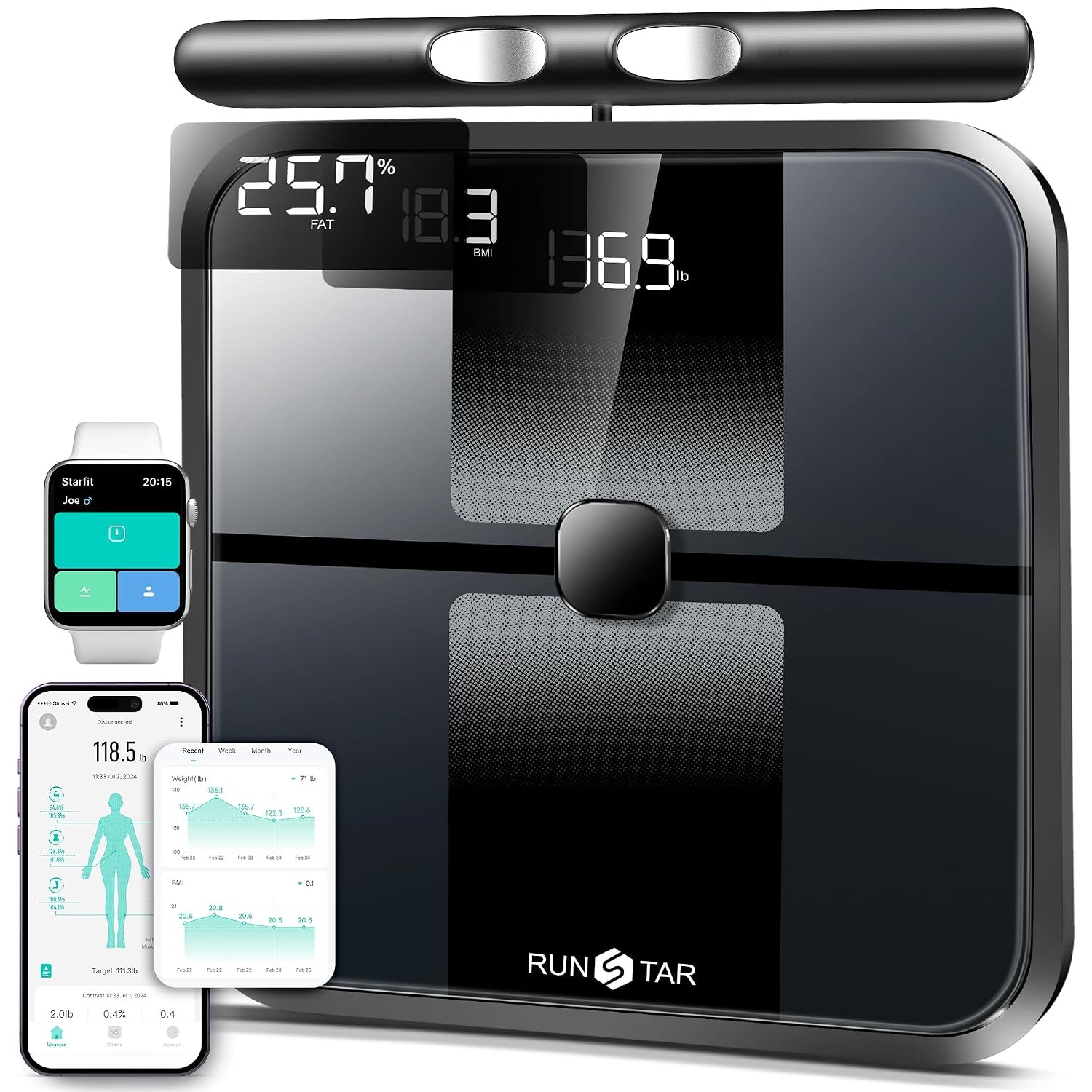 RunStar FI2422 Körperfettwaage