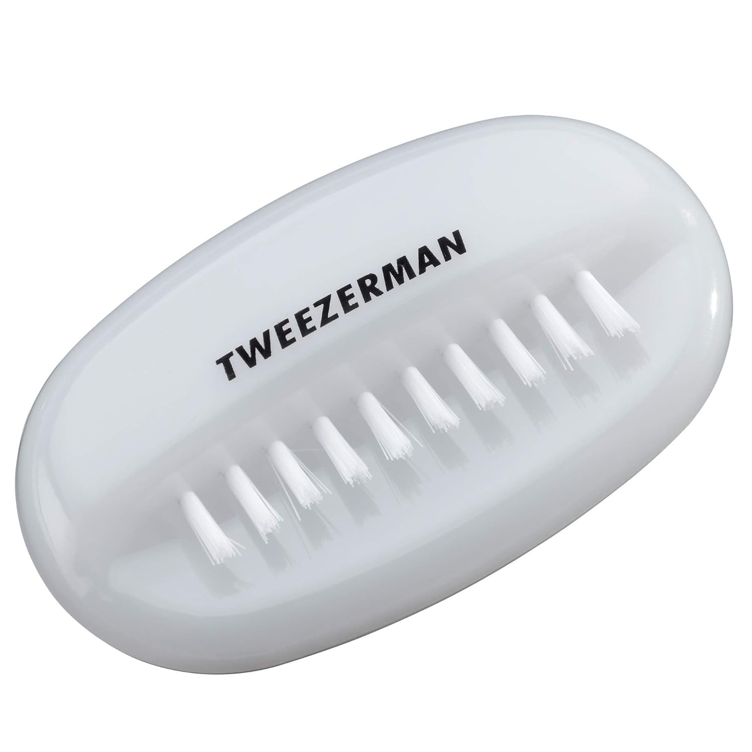 TWEEZERMAN Nagelbürste Dual für Hände und Fingernägel, Weiß – Testsieger Nagelbürste