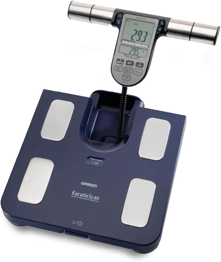 Omron OMRON BF511 Personenwaage: Körperfettwaage mit Körperfett und Muskelmasse