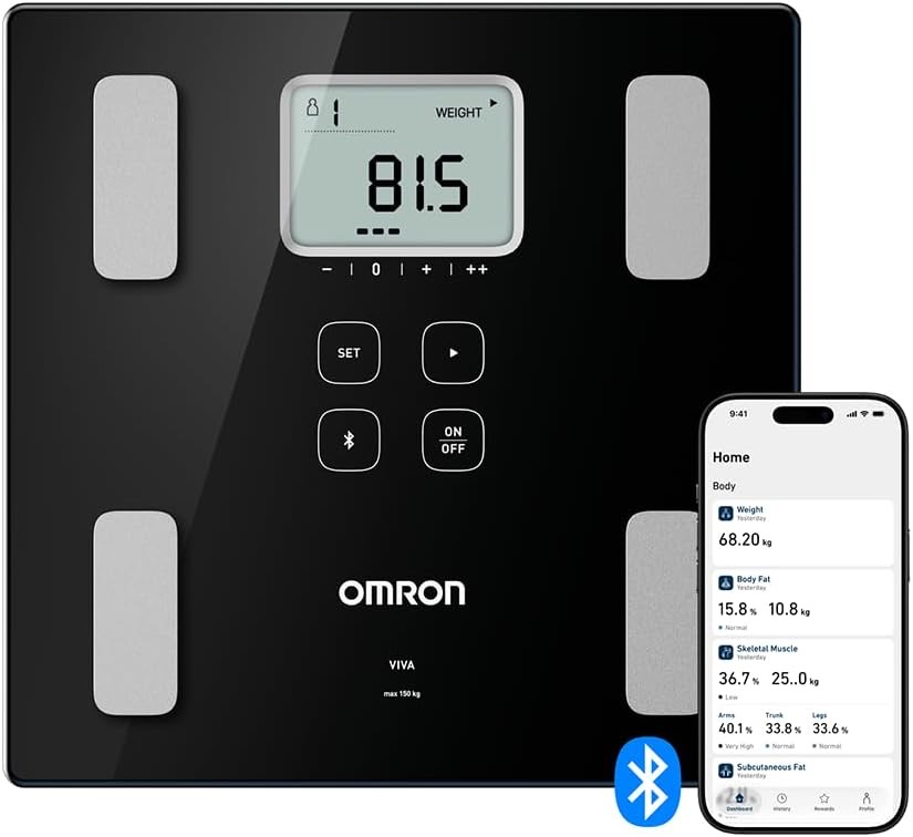 OMRON VIVA Personen- und Körperanalysewaage für präzise Gewichtsmessung