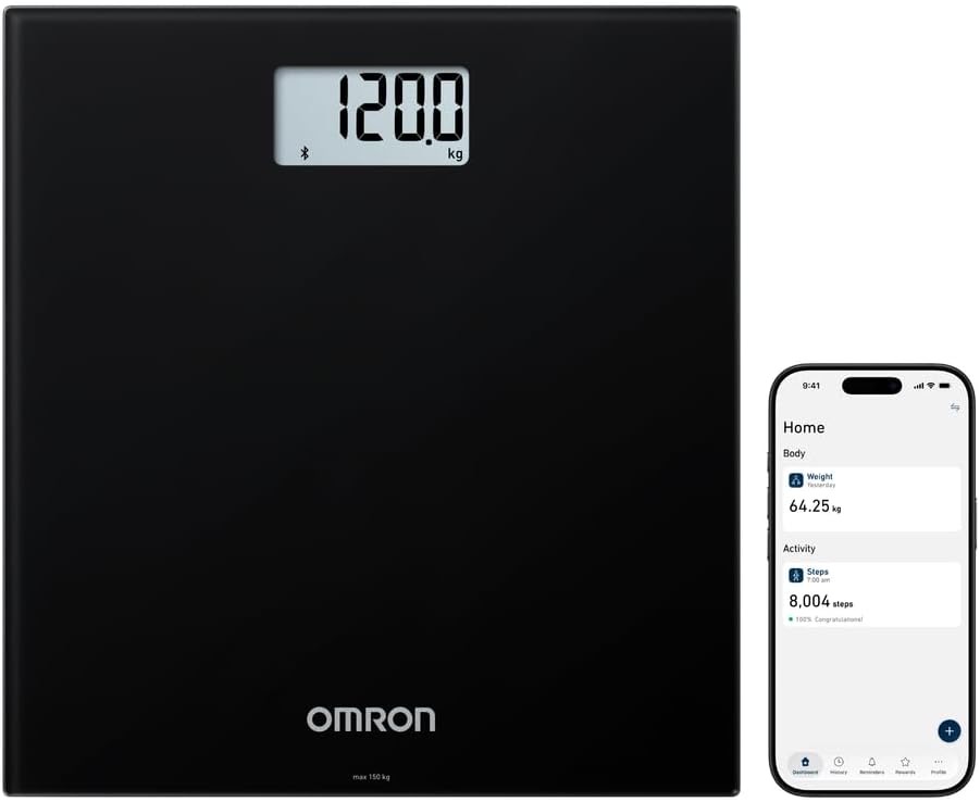 OMRON HN300T2 Intelli IT Smart Digitale Personenwaage mit Bluetooth