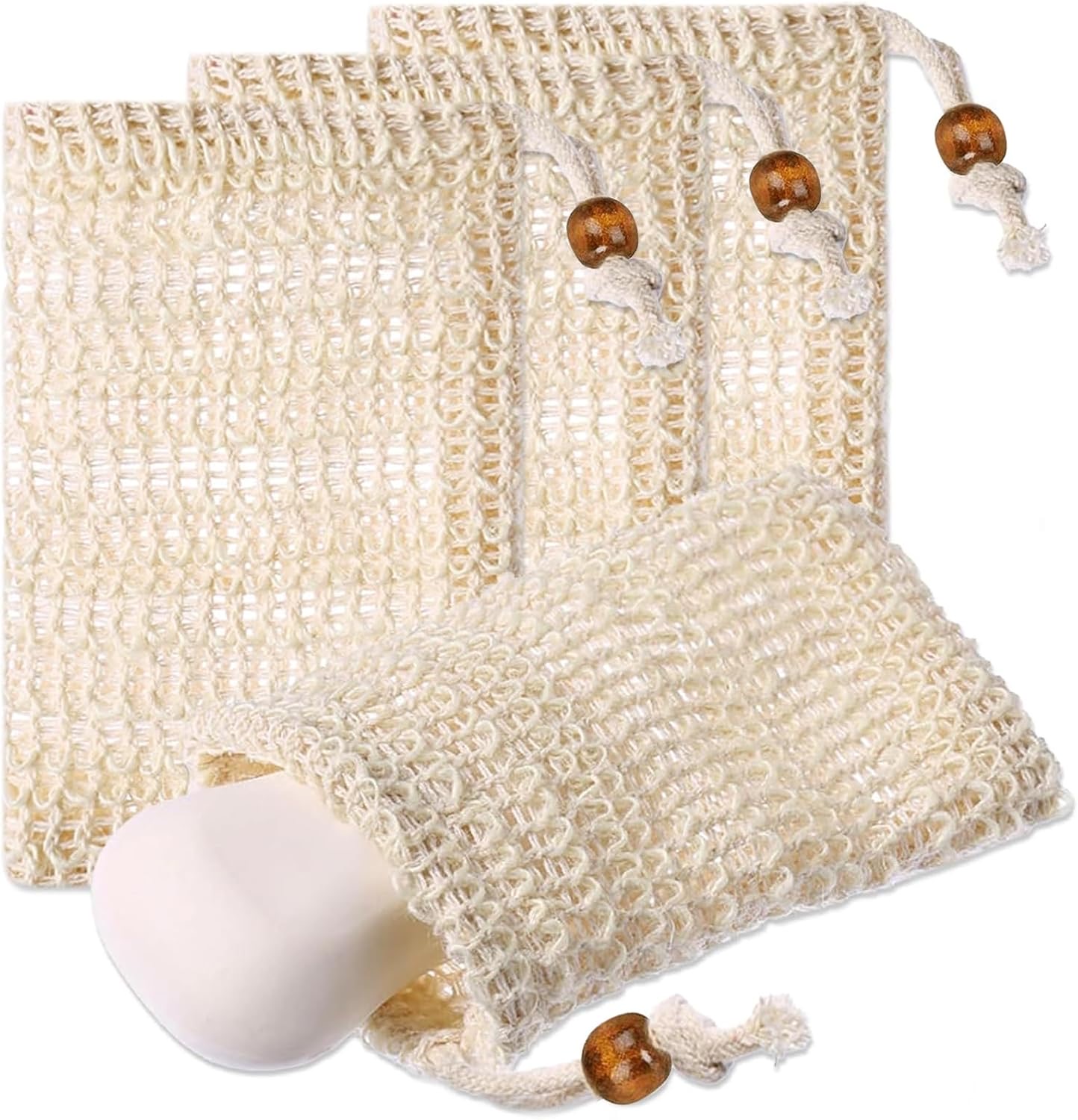 Viexpand 4er Sisal-Seifenbeutel