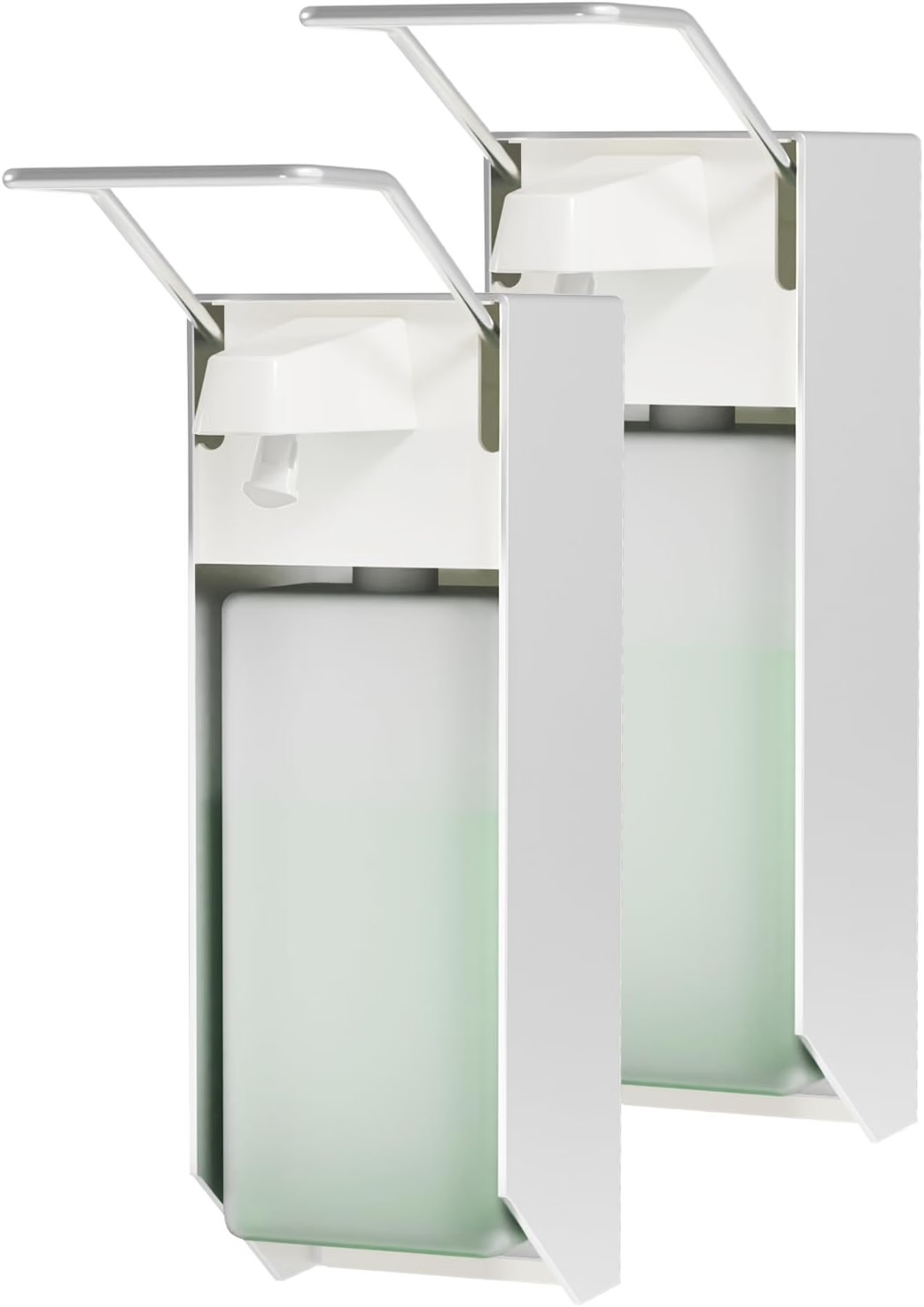 Eurospender 1000ML 2er Set, Seifenspender Mit Wandbefestigung Und Ellbogendruck Für Desinf…