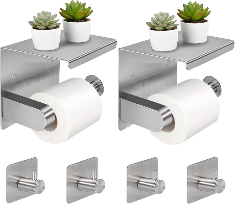 Solvifyx Toilettenpapierhalter Zweierpack