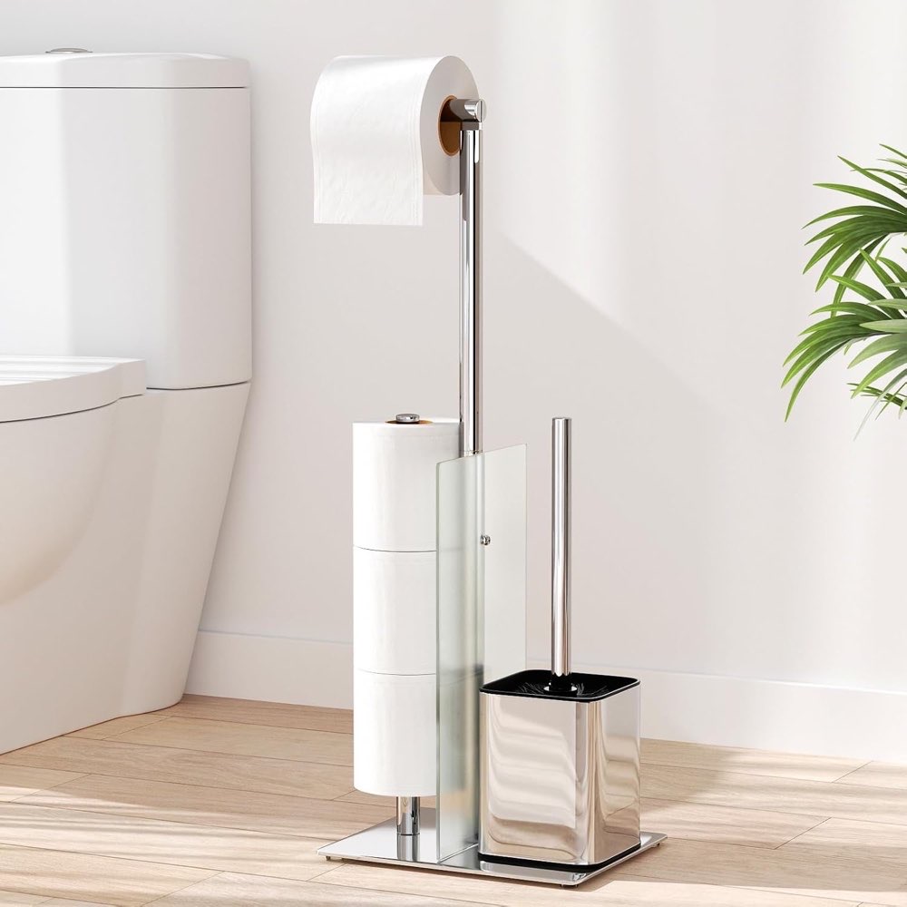 susswiff Toilettenpapierhalter stehend mit WC-Bürste