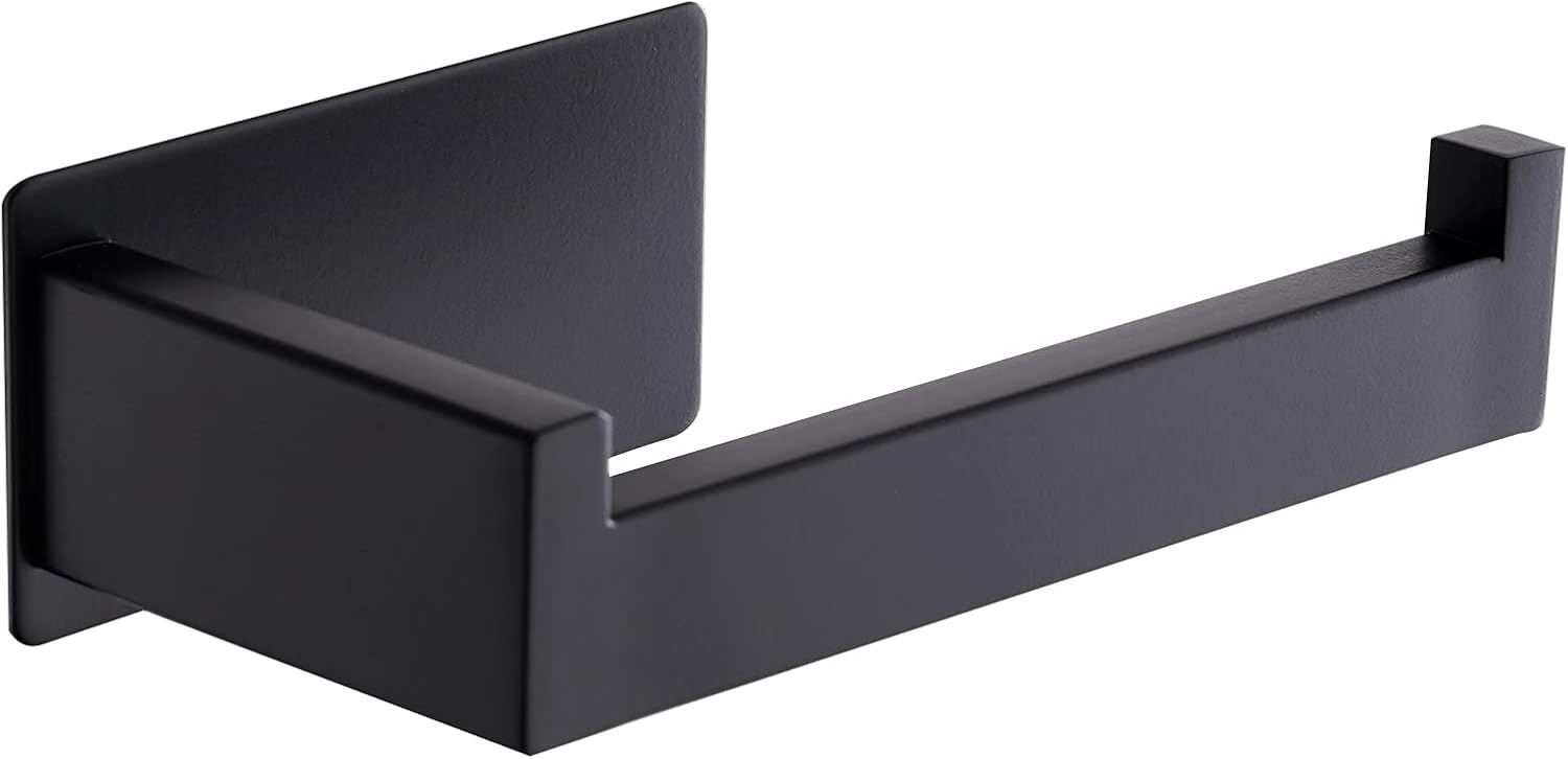 Aikzik Toilettenpapierhalter selbstklebend Schwarz