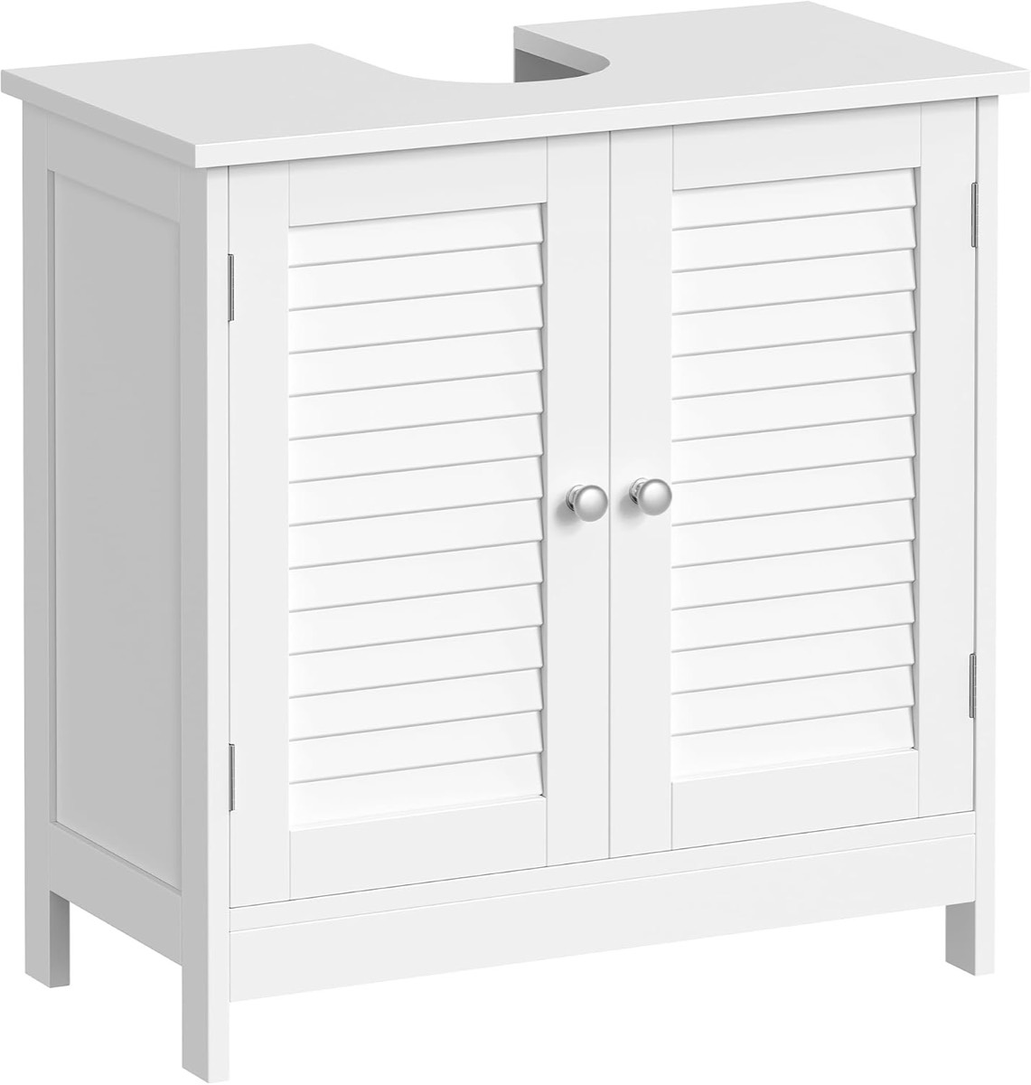 VASAGLE VASAGLE Waschbeckenunterschrank, 2 Lamellentüren