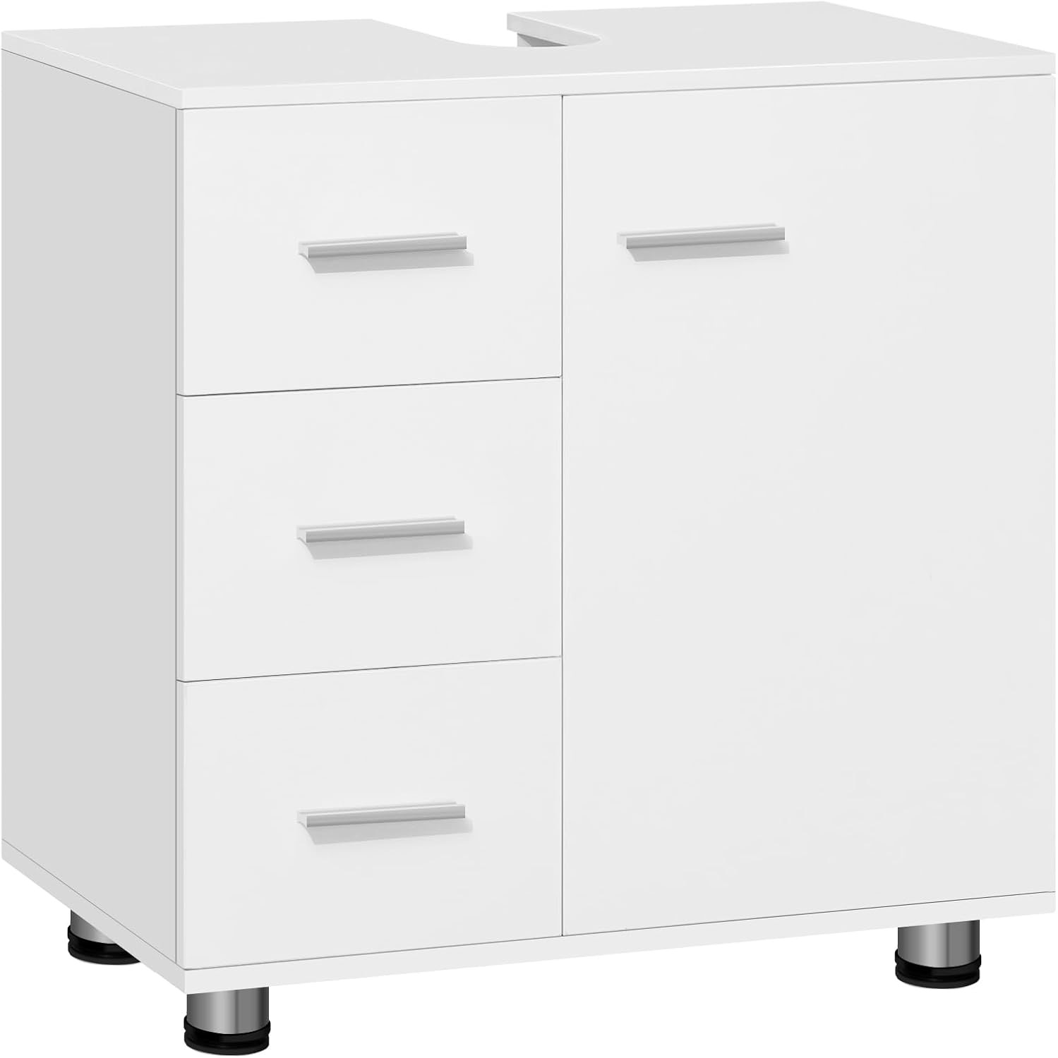 EUGAD Waschbeckenunterschrank, 3 Schubladen