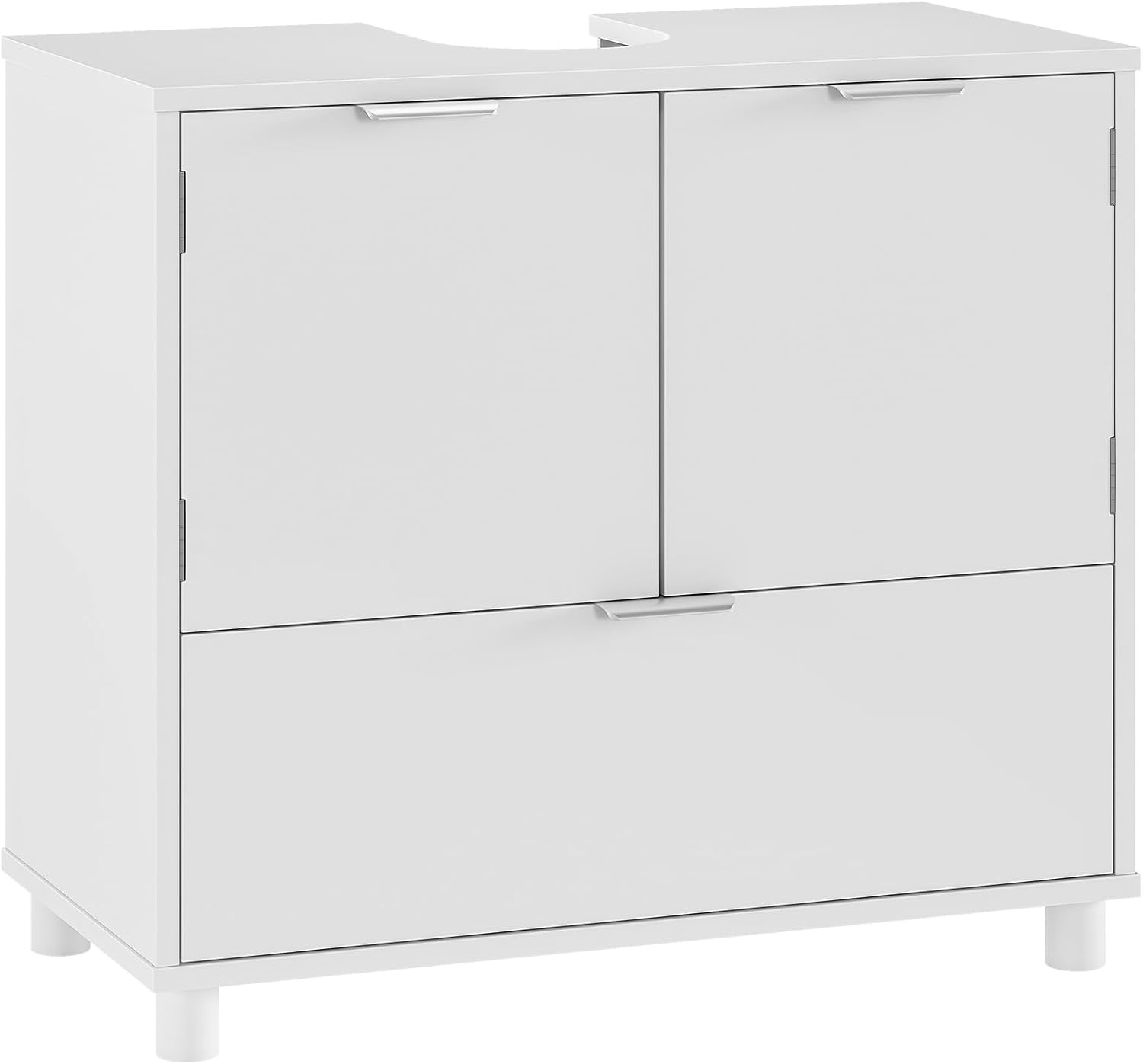 FORABAMB Waschbeckenunterschrank, 2 Türen und Schublade