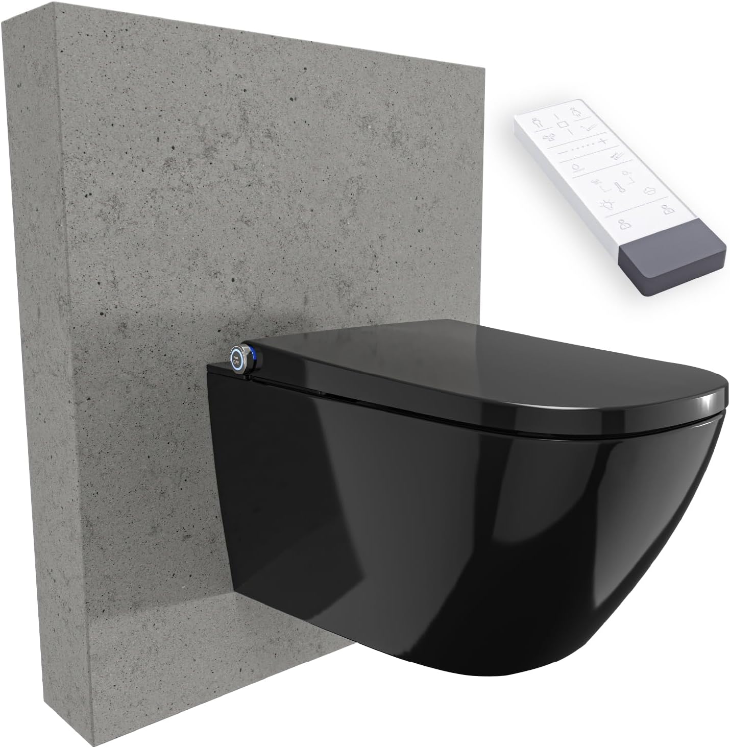 BERNSTEIN Pro+ 1104 Dusch-WC Hochglanz Schwarz