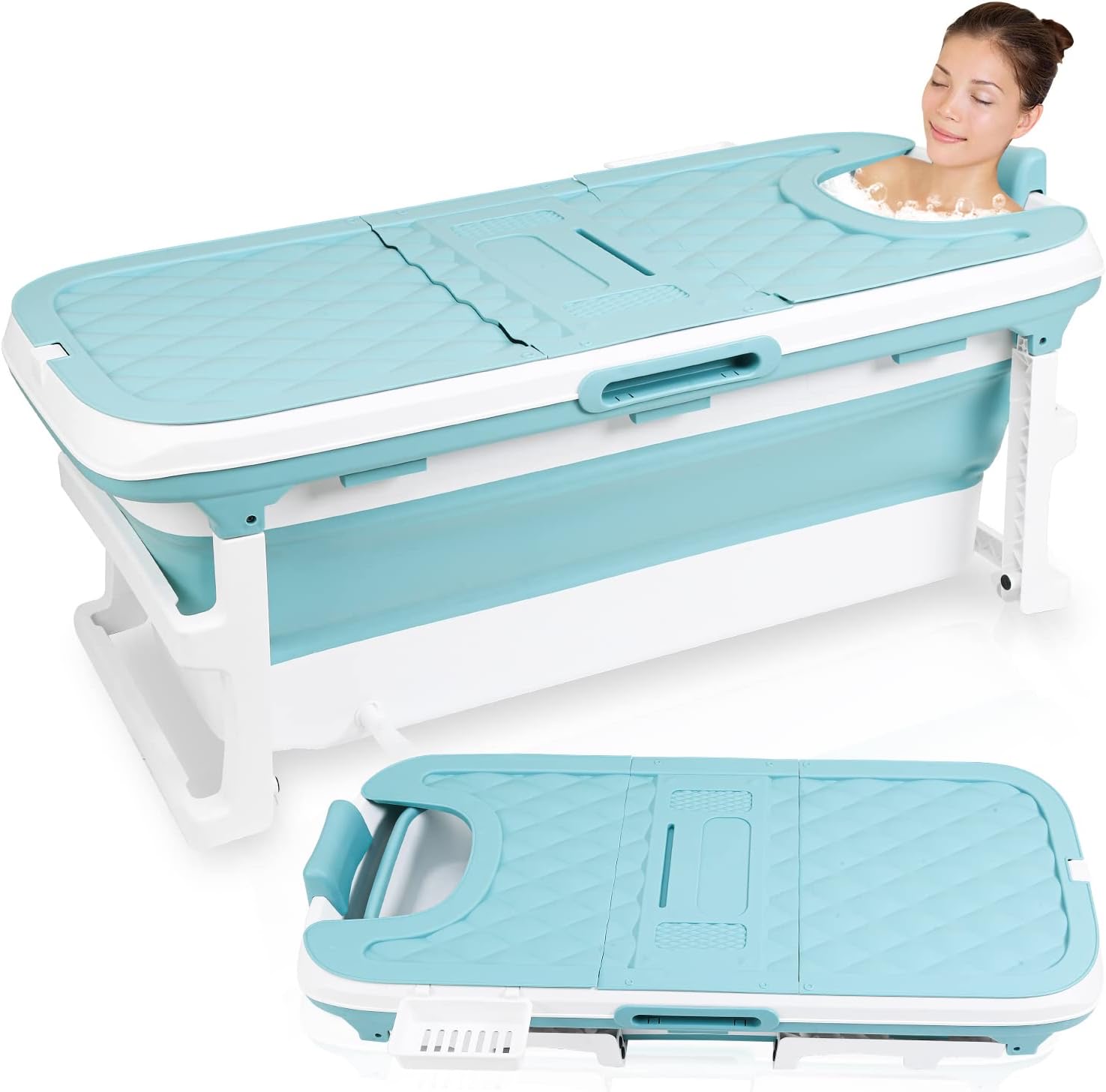 Ansobea Faltbare Badewanne 149×60×50 cm