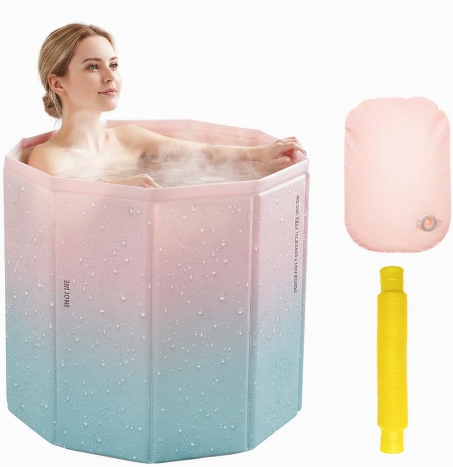YTACREA Faltbare Sitzbadewanne 70×65 cm