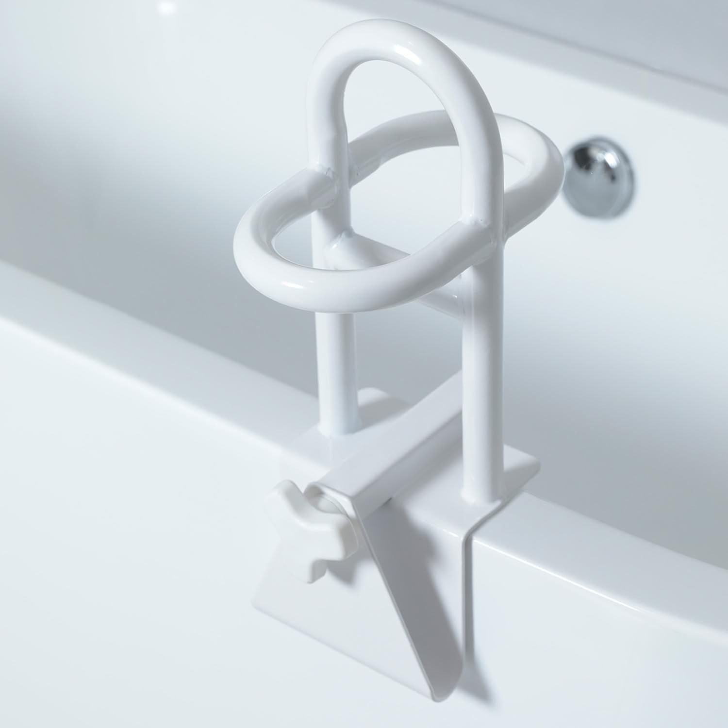 Safety Dreifach-Griff Einstellbar Einstiegshilfe Badewanne Verstellbar, Vor dem Kauf Badewannenwandstärke > 7,5 cm prüfen, Badewannengriff Senioren, Badewannengriff Ohne Bohren, Haltegriff