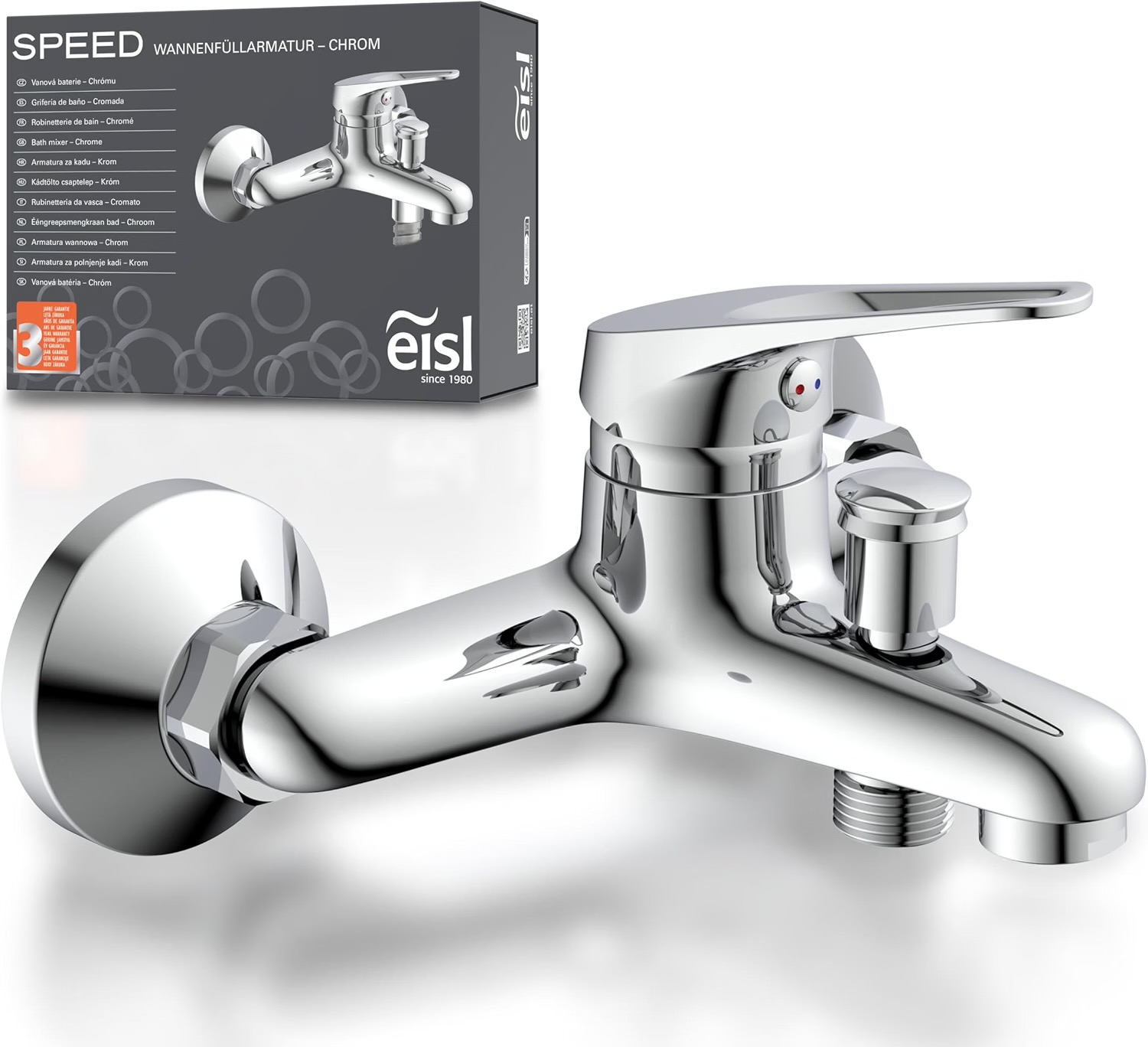 EISL SPEED Badewannenarmatur Chrom