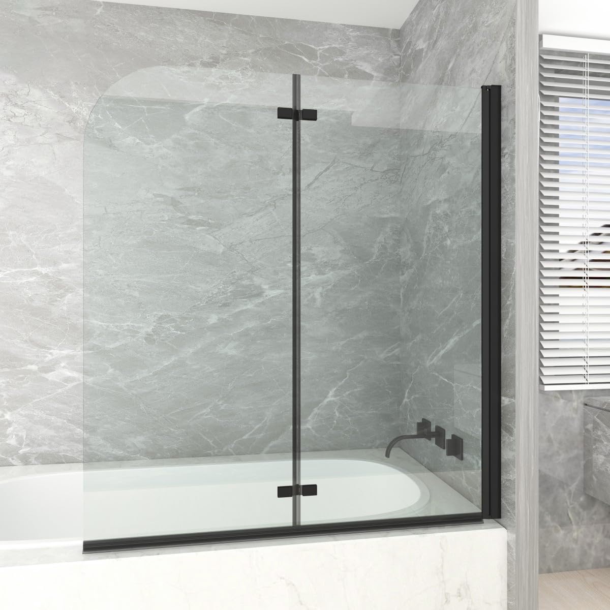 T&K 130x140 cm Faltwand 2-teilig