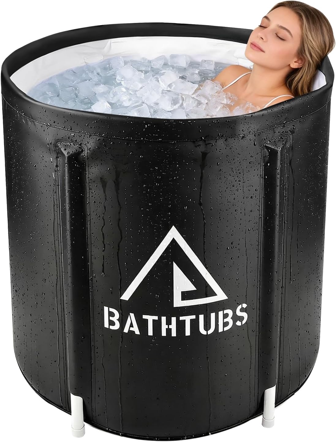 STARBRILLIANT Faltbare Stehbadewanne 70×70×65 cm