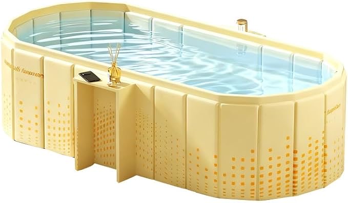 Quivora Tragbare Liegebadewanne 150 cm mit Ablage