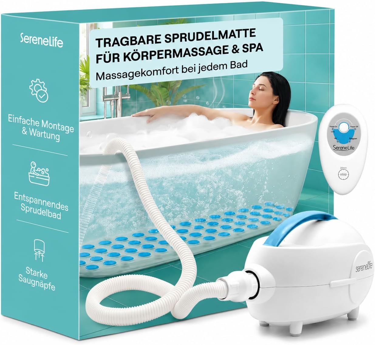 Bubble Bath Body SPA MAT (SereneLife)