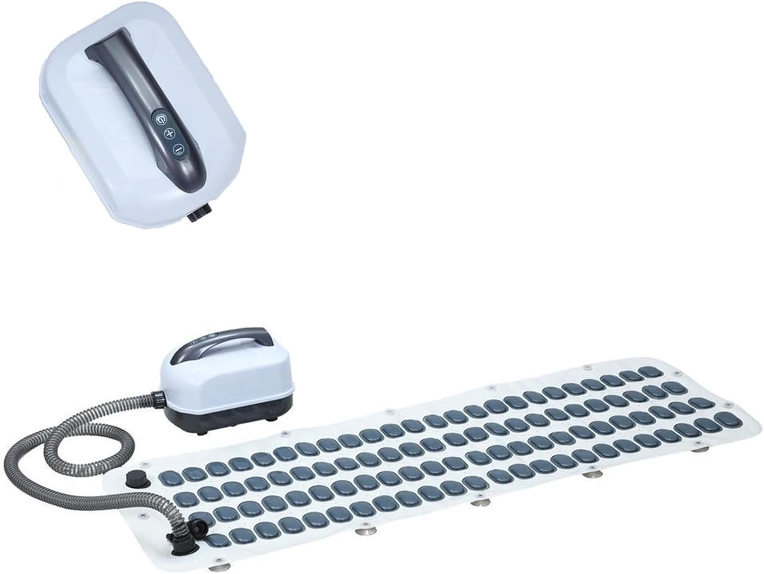Luftsprudelbad mit 6 Intensitätsstufen, Whirlpoolmatte für Badewanne, Spa-Erlebnis zu Hause, Wellness-Massagegerät,124cm