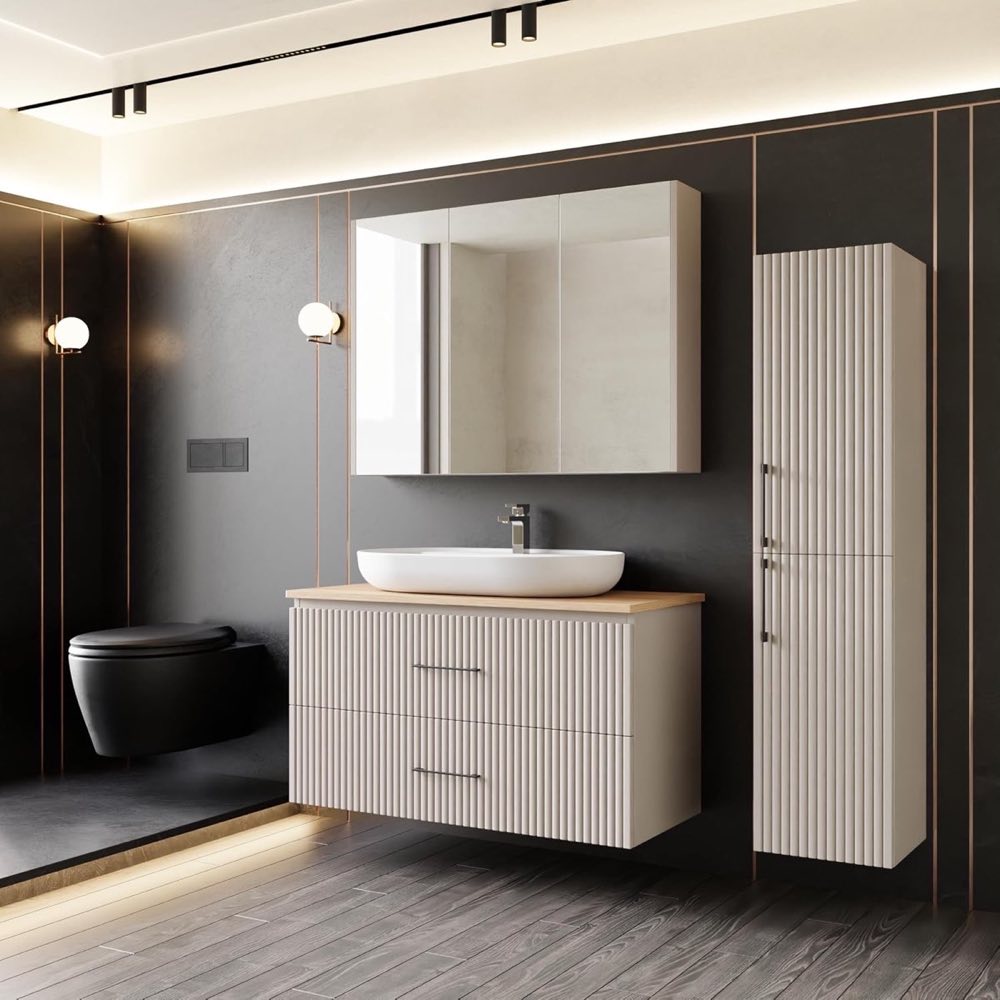 KAREN banyo Liana 100 Konsole Eiche