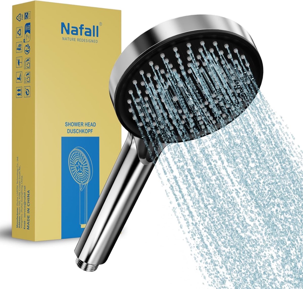 Nafall Hochdruck-Handbrause, 3 Modi