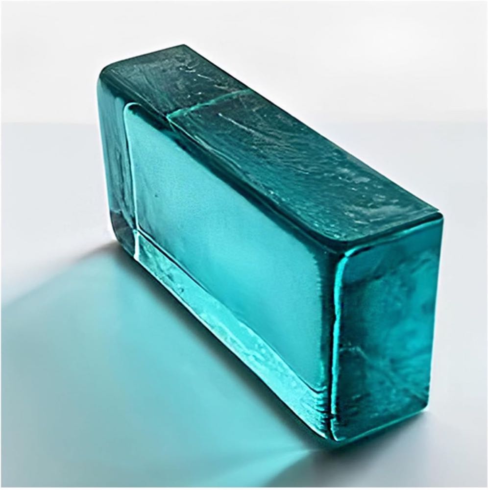 Farbige klare Glasblöcke