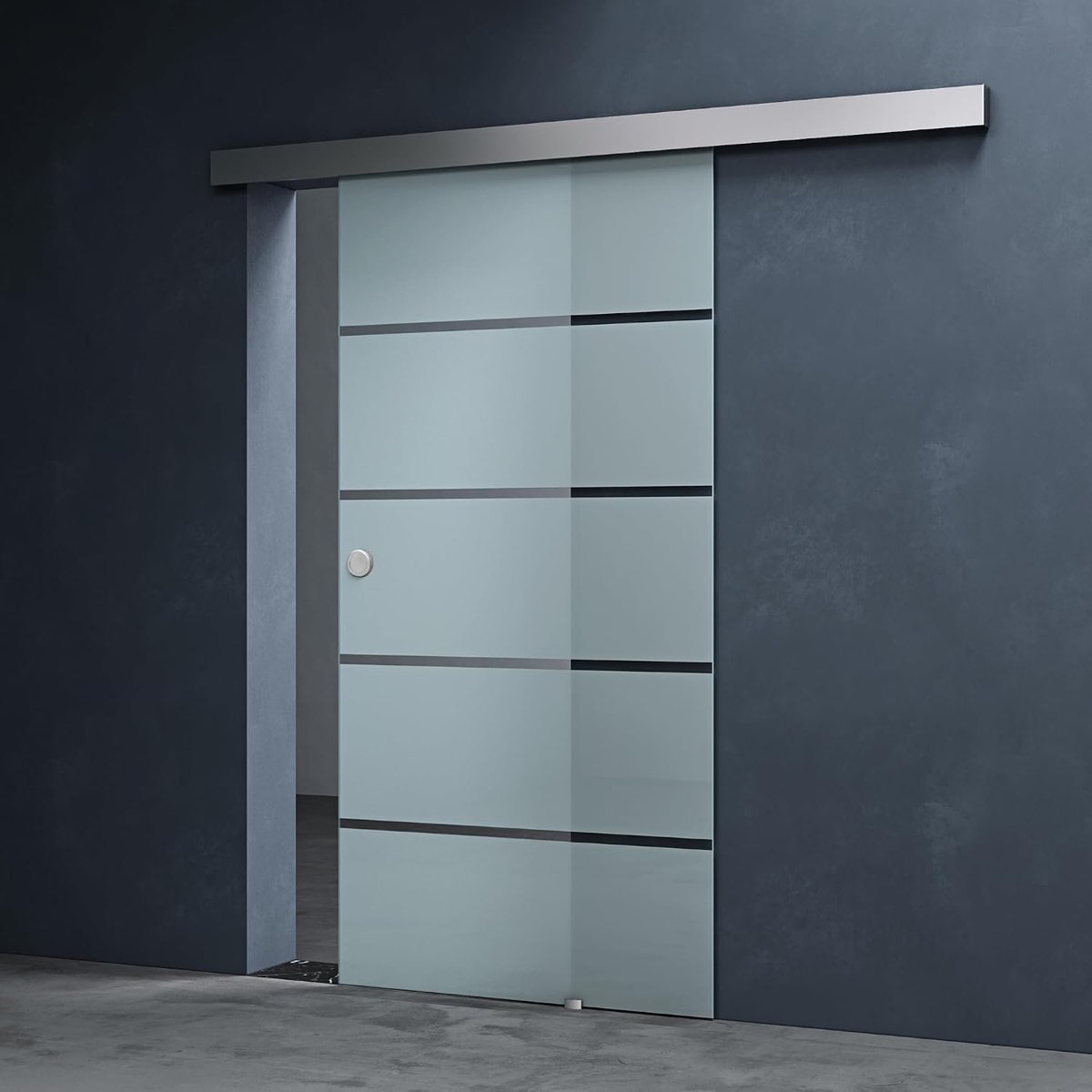 Mai & Mai Amalfi Softclose 90×215 cm Streifen – Testsieger Glasschiebetür