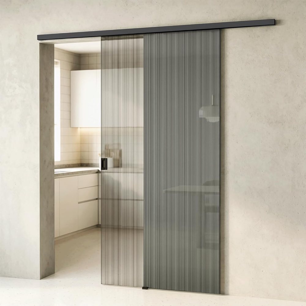 doporro Softclose 90×205 cm schwarz