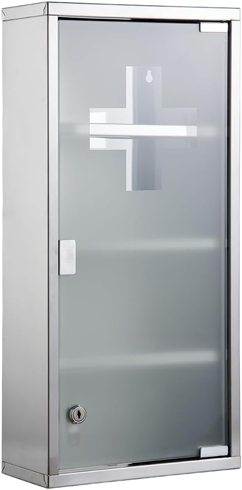 Zedelmaier Medizinschrank Edelstahl 4 Fächer – Testsieger Medizinschrank