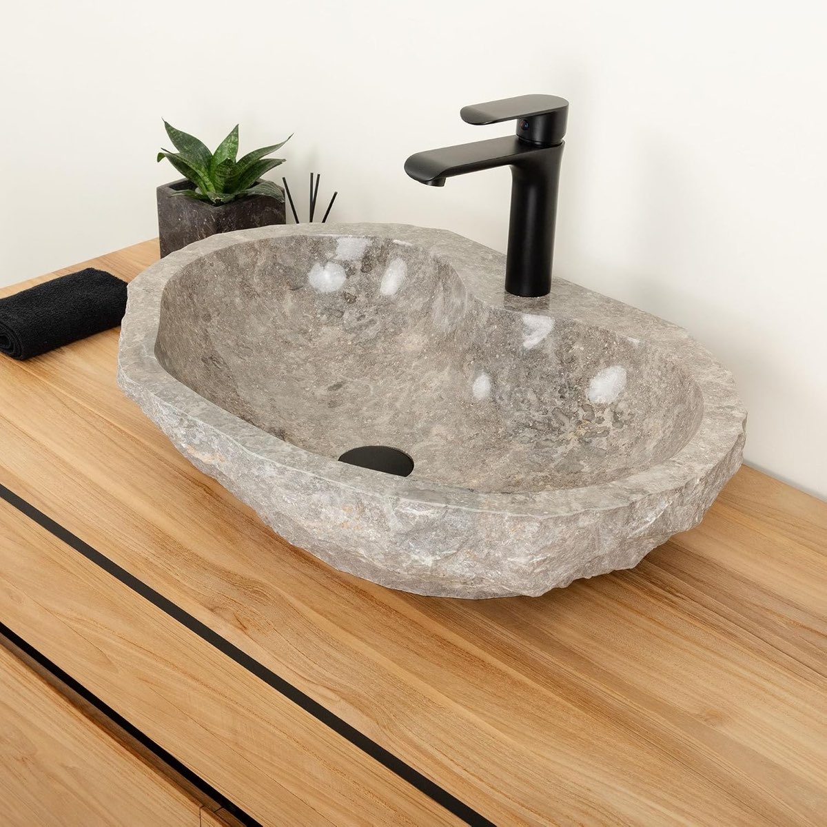 wohnfreuden Erosi Marmor 60 cm mit Hahnloch
