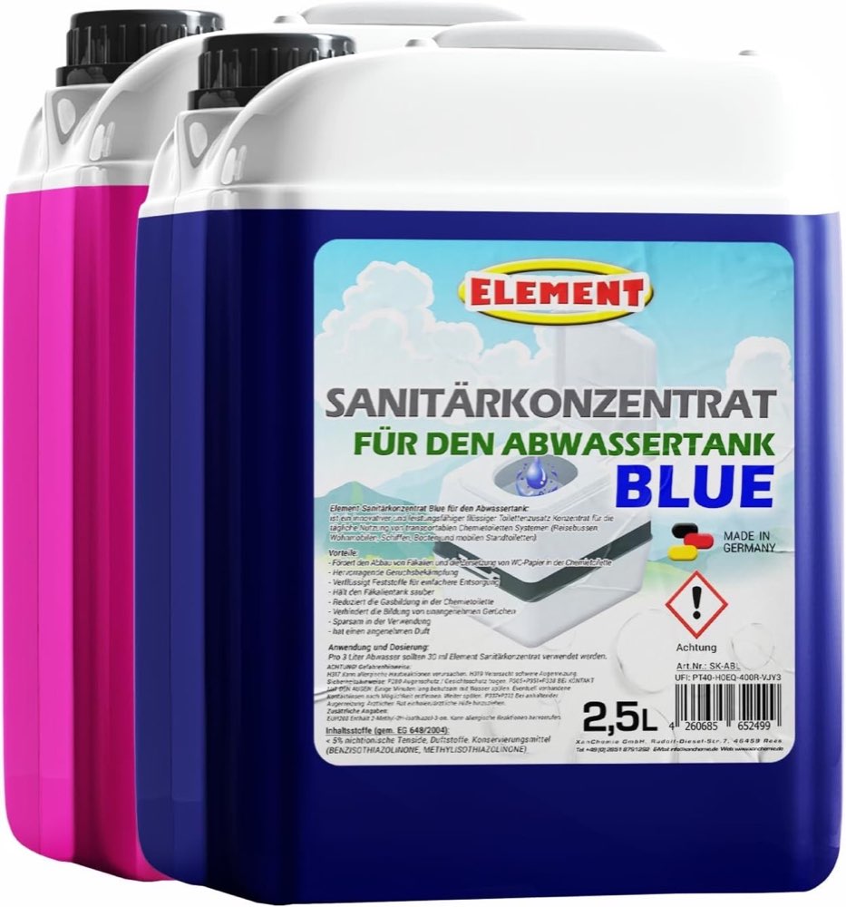 Element Element Set Blue und Spüle 2×2,5 Liter