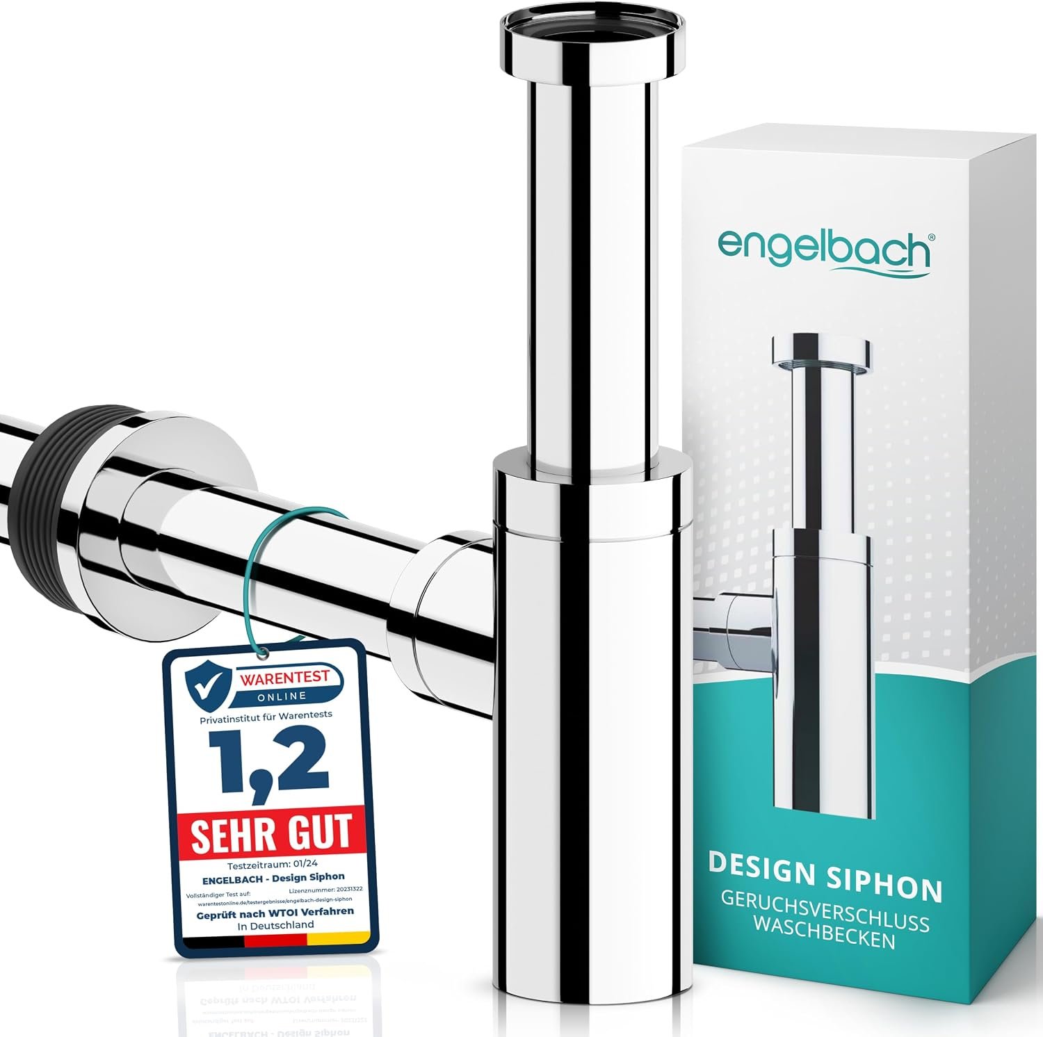 Engelbach Designsiphon Chrom