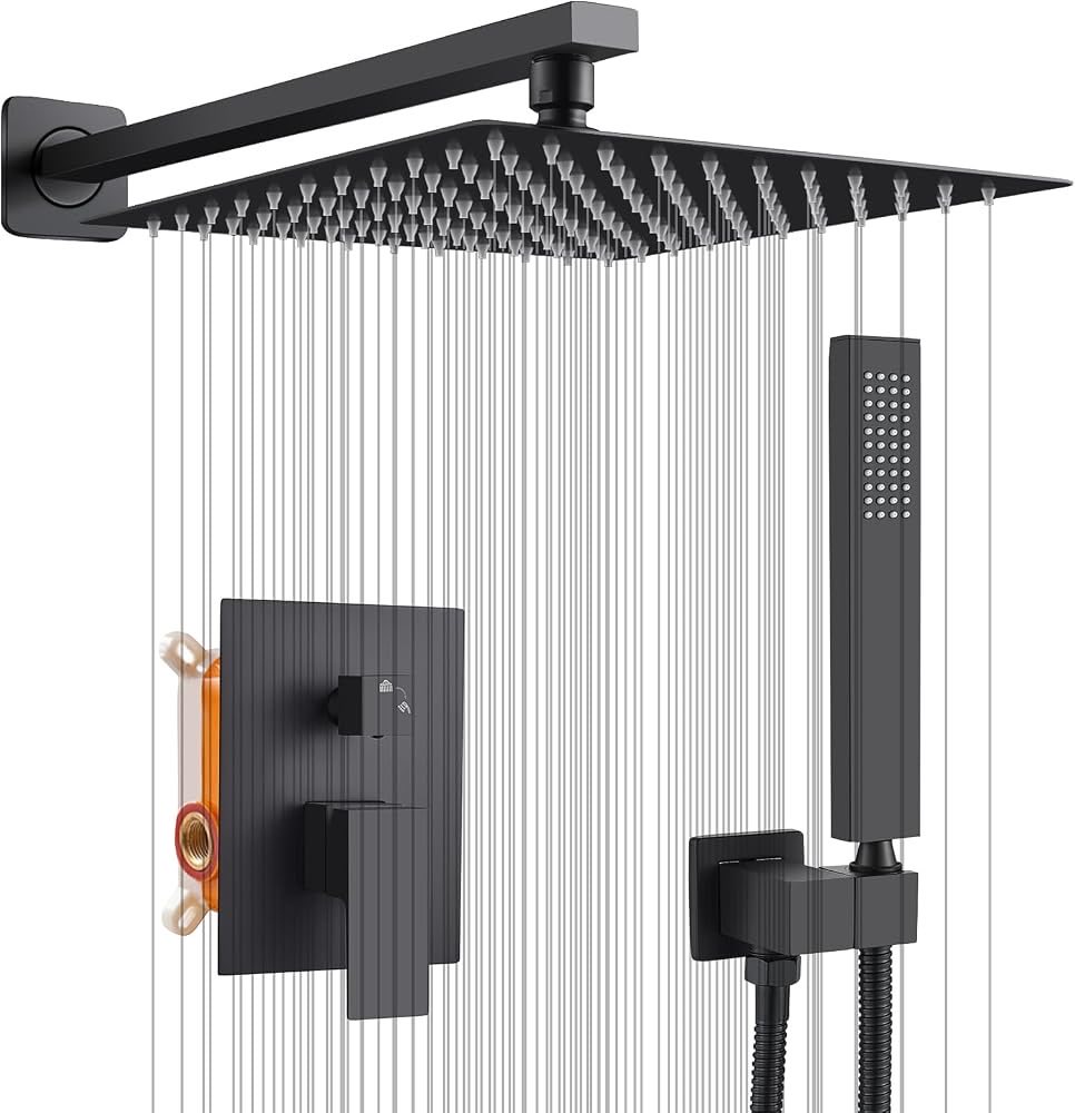 ROWINNAO ROWINNAO Unterputz-Set 10 Zoll Schwarz