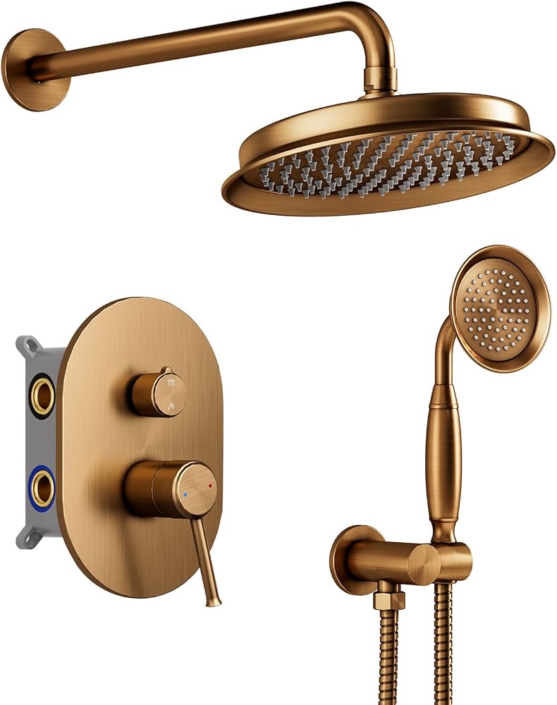 SWHC Unterputz-Set Gold Antik 23 cm
