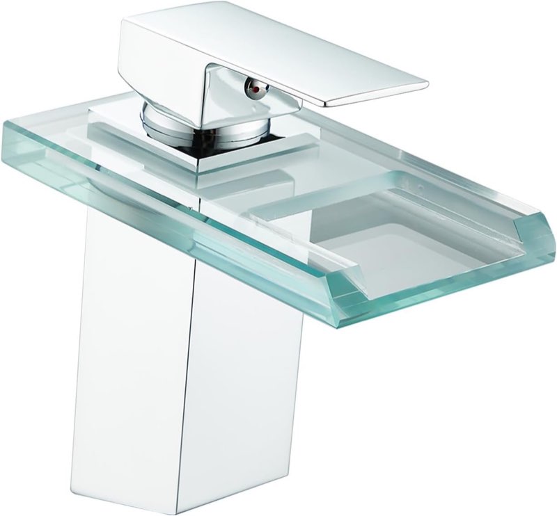 Zynuhmo Zynuhmo Wasserfall Glas, Chrom