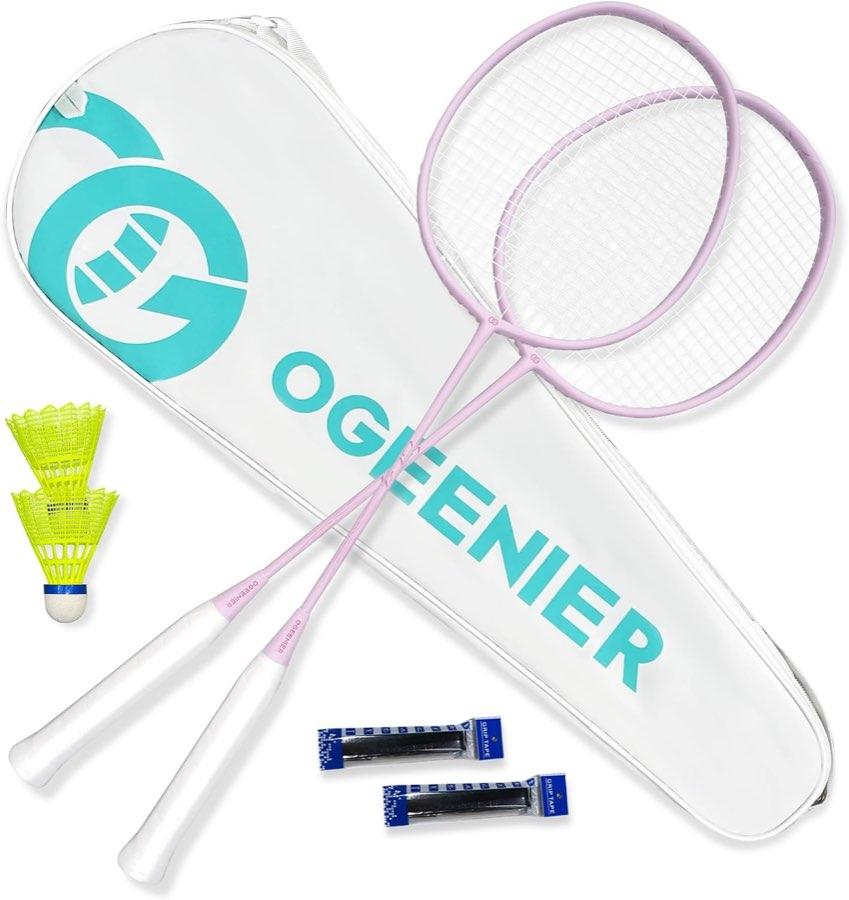 Ogeenier GT4 Badminton-Set, 2 Schläger