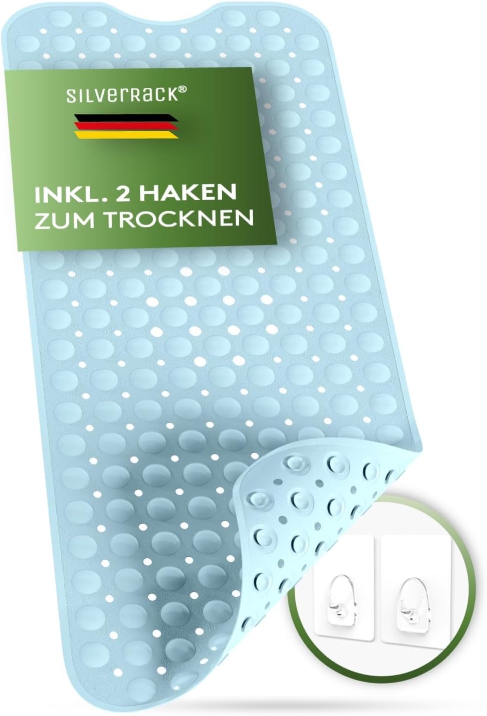 SilverRack Badewannenmatte 100 × 40 cm – Testsieger Badewannenmatten