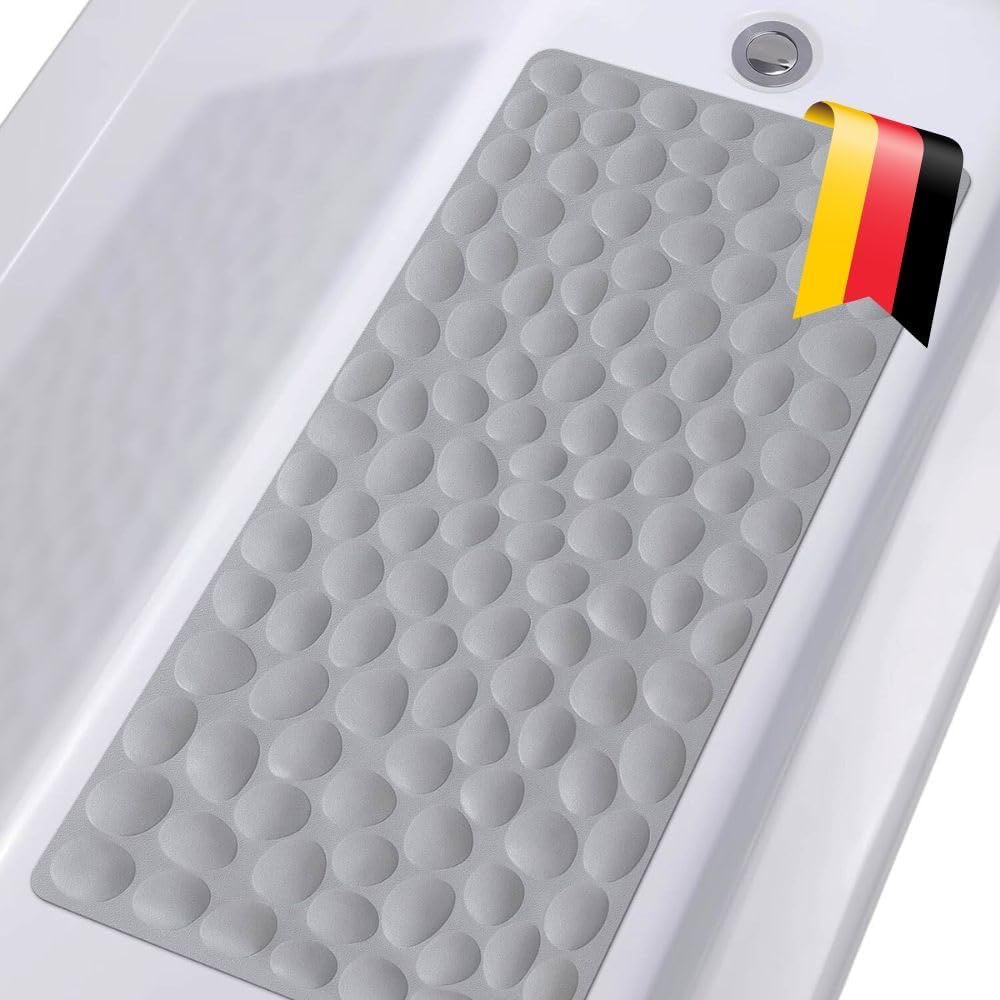 Badewannenmatte Grau 80 × 40 cm