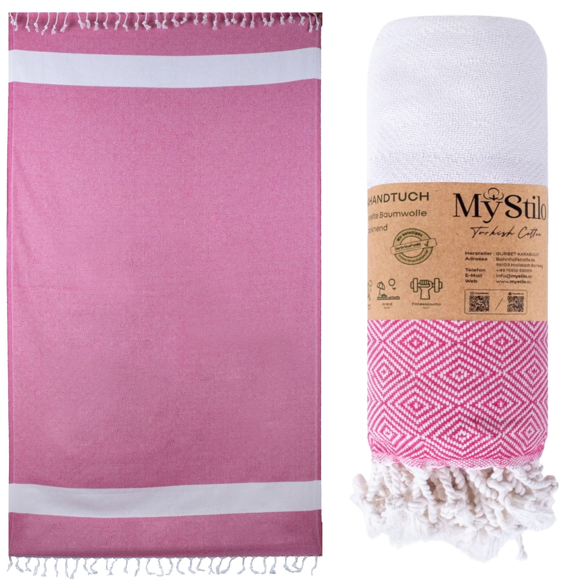 MyStilo Hamamtuch Fuchsia, 100 × 200 cm
