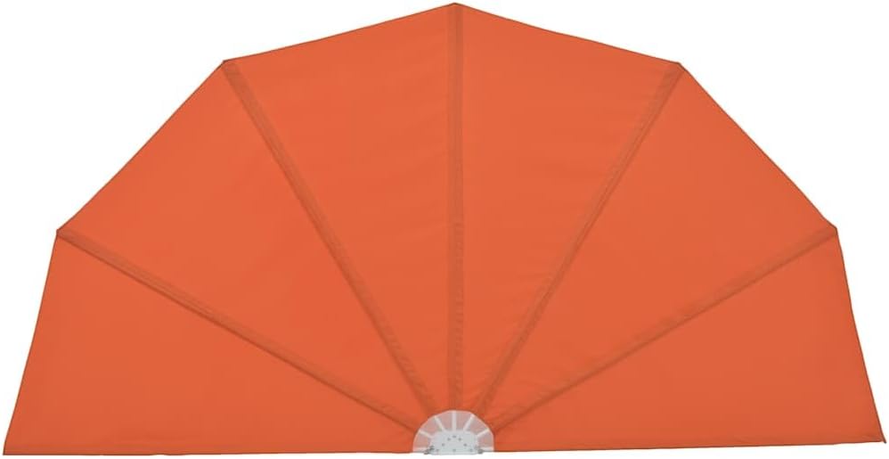 vidaXL Seitenfächer Radius 200 cm Terracotta